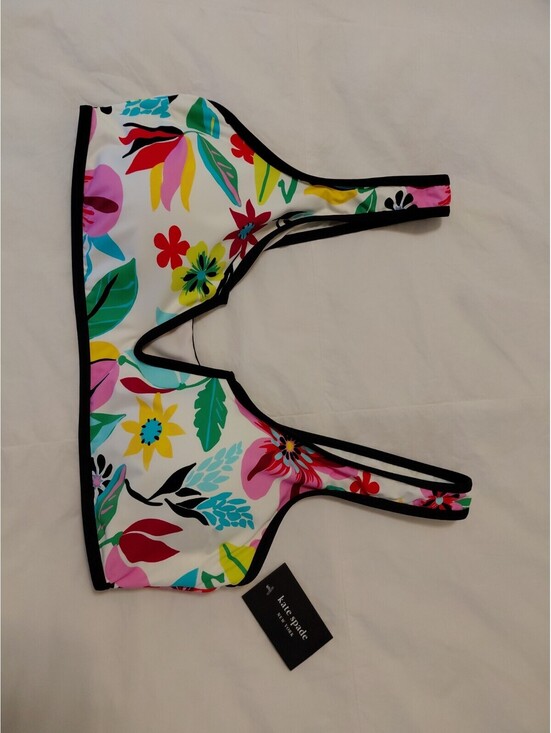 Other - Kate Spade New York Printed V-Wire Bikini Top Sz XL NWT #205